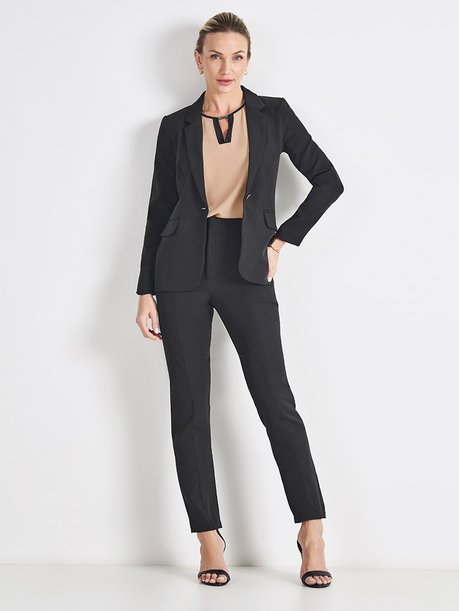 Blazer Botão Único Preto Cilene