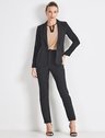 blazer preto botao unico cilene vitrine look inteiro