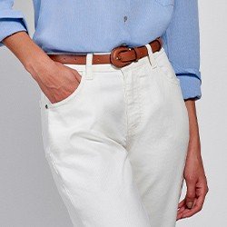 calca jeans off white sol pequeno