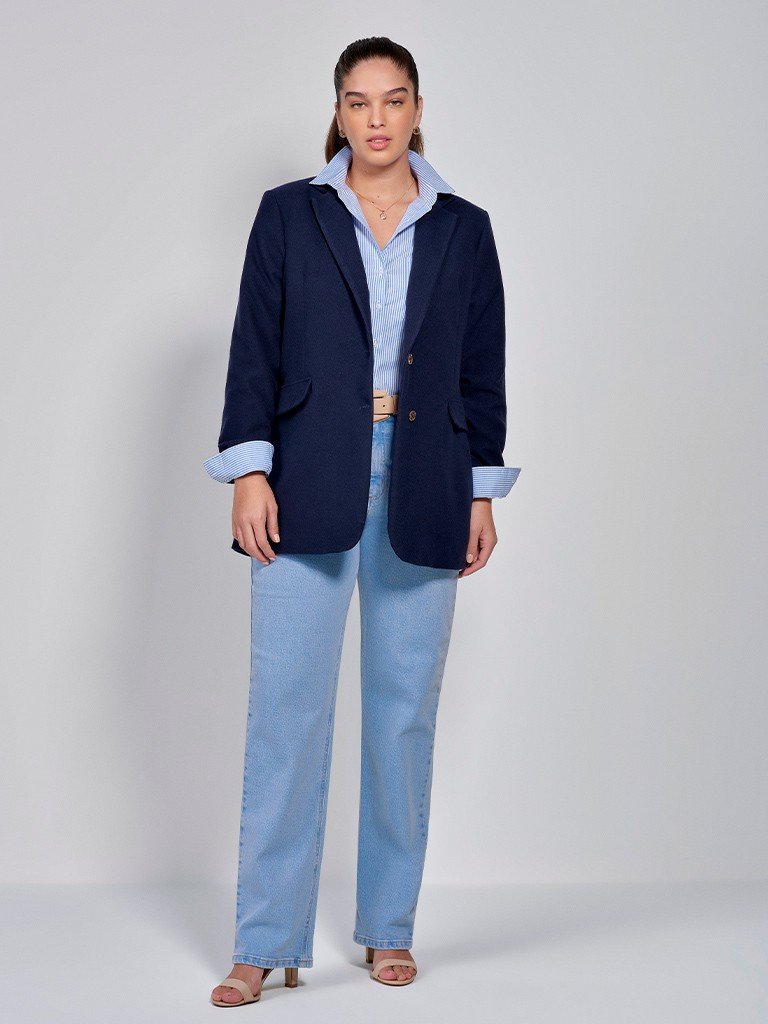 blazer susan plus size frente