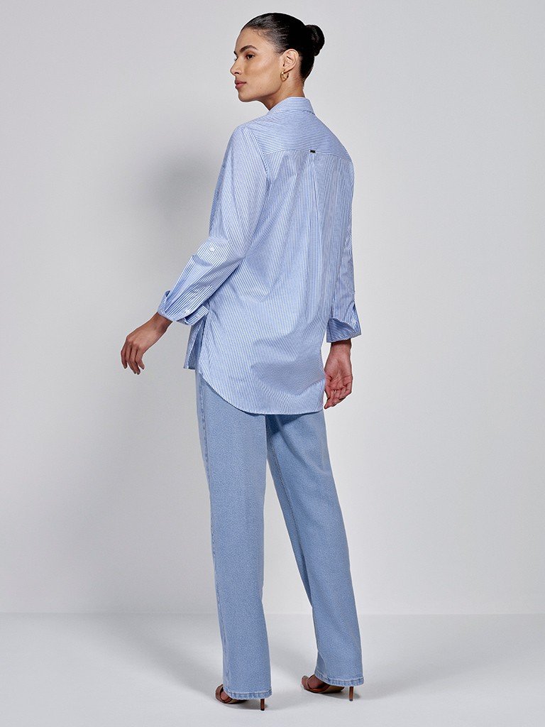 camisa alongada selena costas