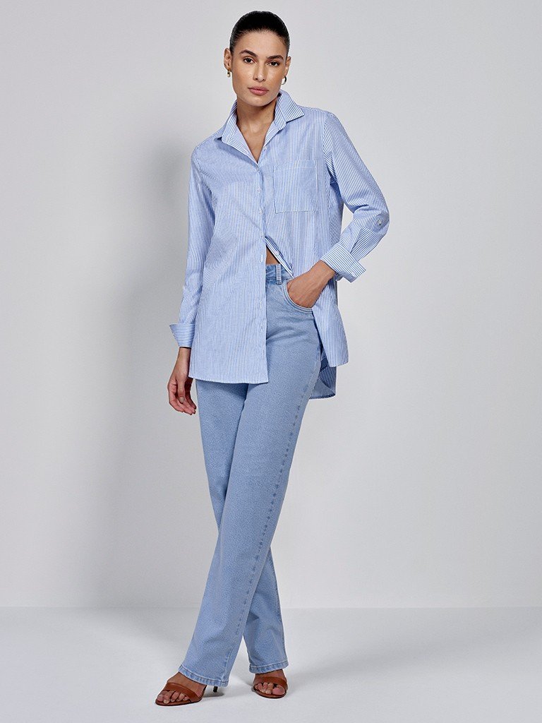 camisa alongada selena frente