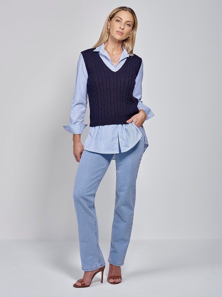 camisa alongada selena look