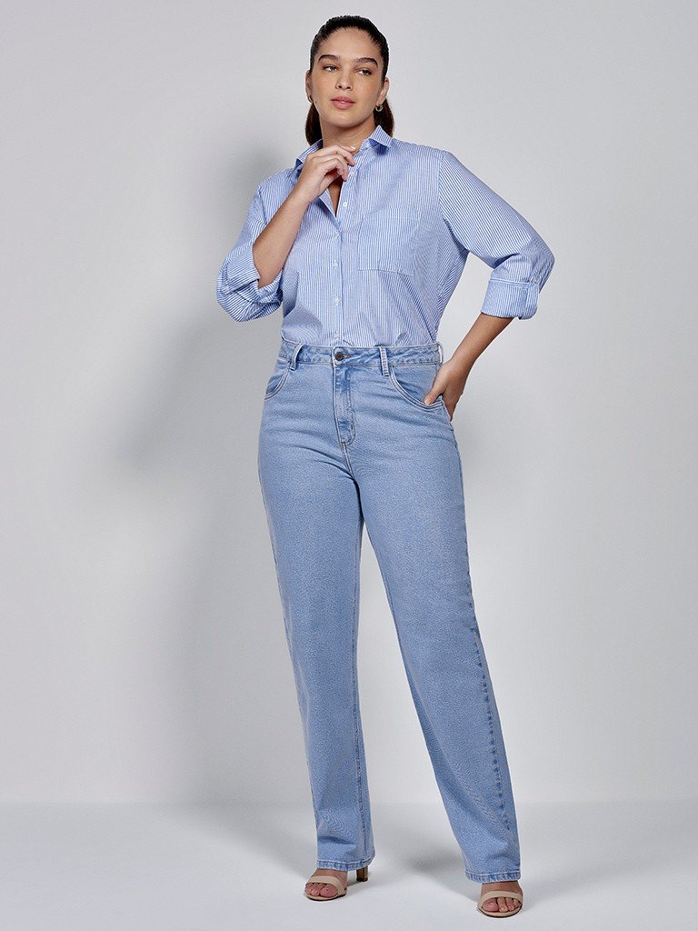 camisa alongada selena frente plus