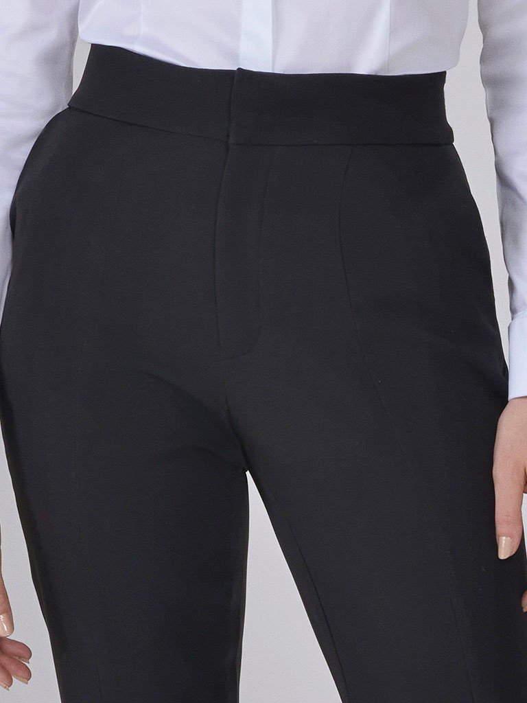 calca alfaiataria reta reese detalhe frente