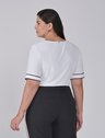 blusa off white com filete preto nagila plus size costas capa