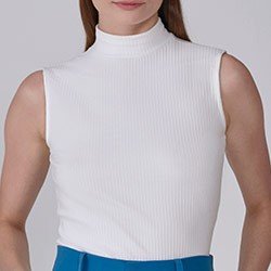 regata malha canelada off white noelise detalhes pequeno
