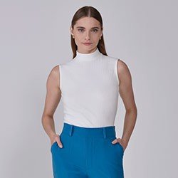 regata malha canelada off white noelise pequeno
