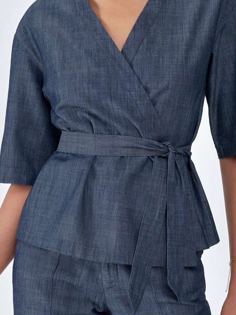 kimono jeans amarracao penelope detalhes