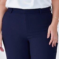 calca marinho wide leg raize plus pequena detalhes