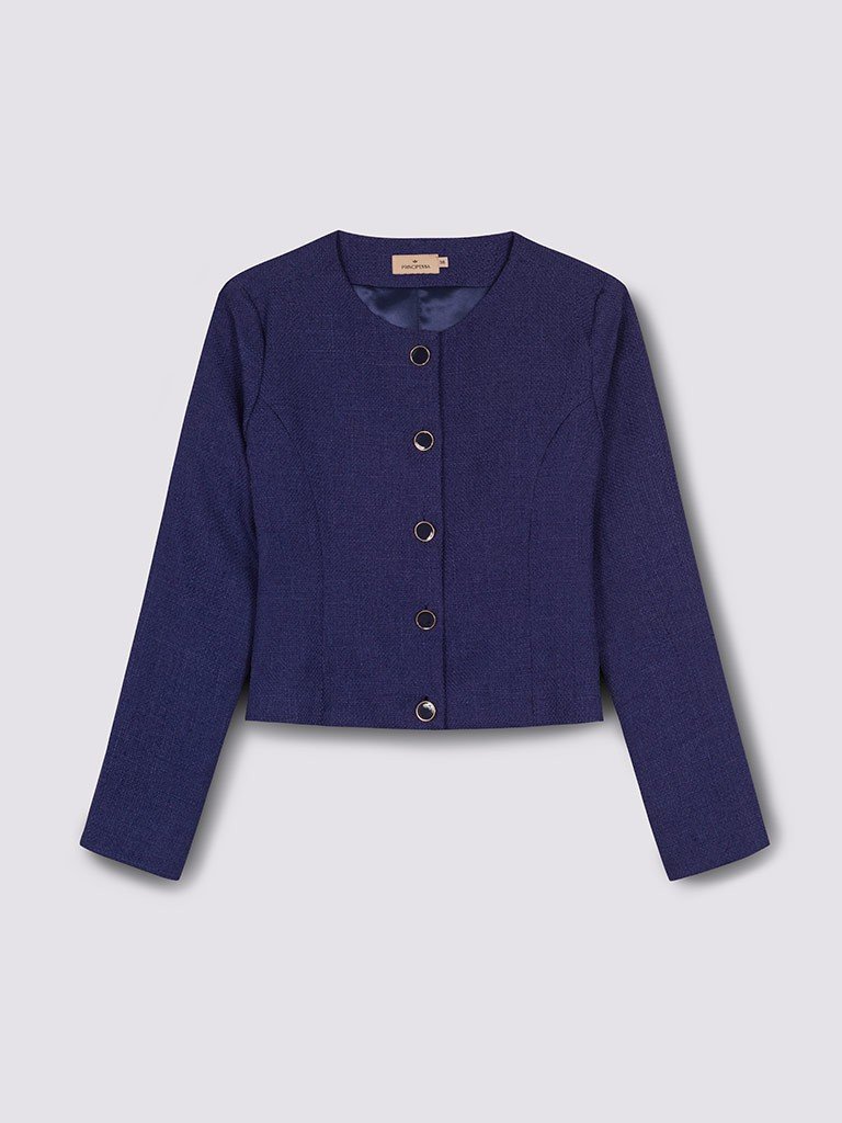 casaqueto marinho tweed taylor still