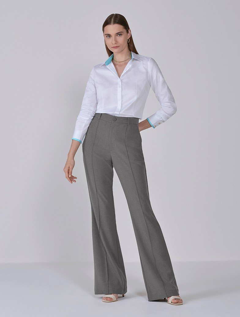 Camisa social branca com Clochard Camisa social branca com Clochard