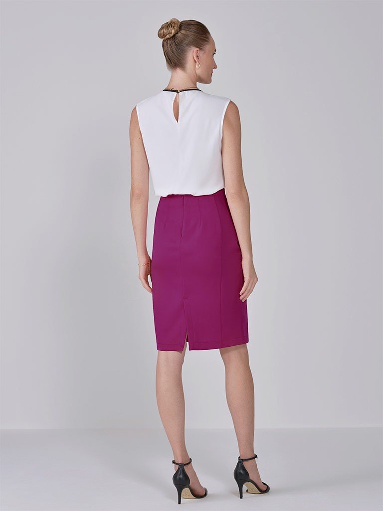 blusa crepe lorenza costas botao novo