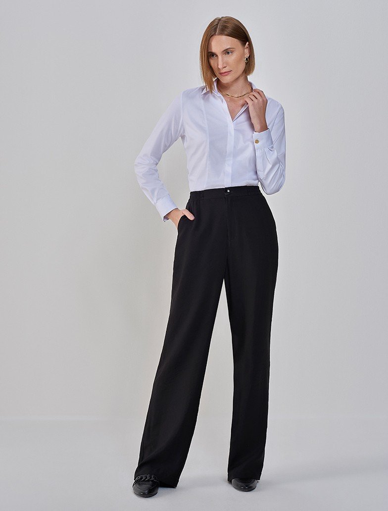 camisa sobreposta com amarracao vestido preto