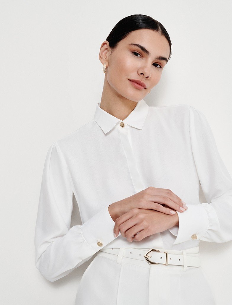 camisa sobreposta com amarracao vestido preto
