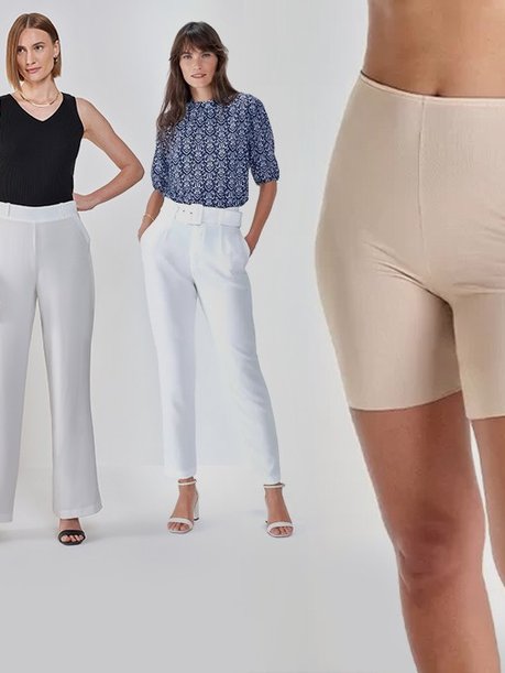 o que usar embaixo da calca branca para nao marcar