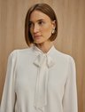 blusa off white gola laco conceito