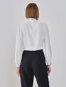 blusa off white gola laco costas