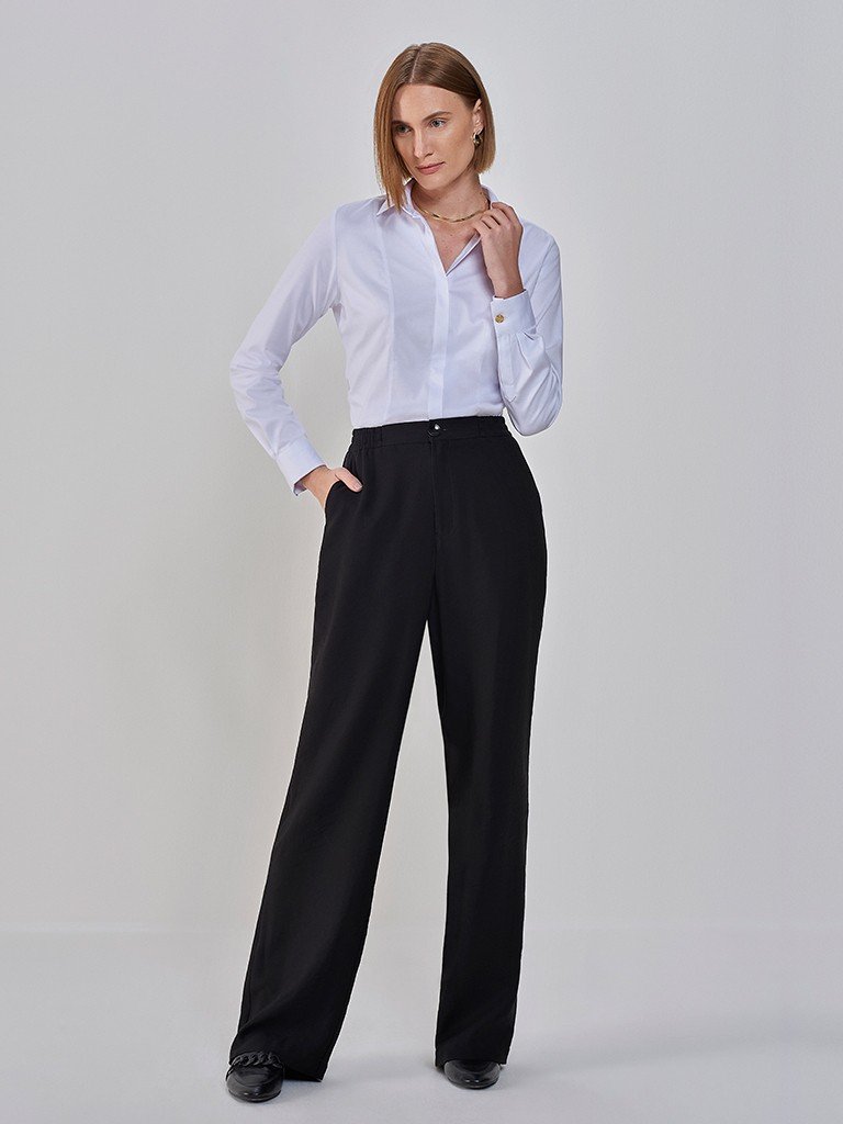 calca preta wide leg dionice frente