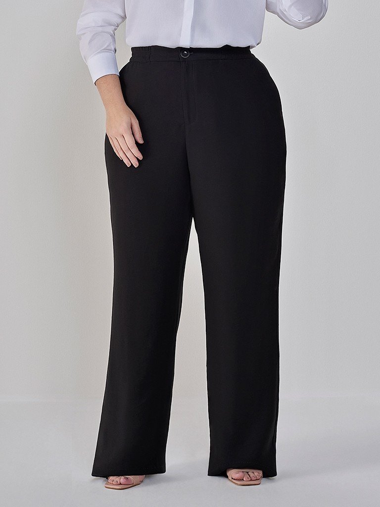 calca preta wide leg dionice capa