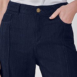 calca wide leg jeans damaris pequeno