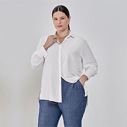 camisa off crepe comfy driele plus pequeno