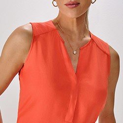regata laranja decote v capapq