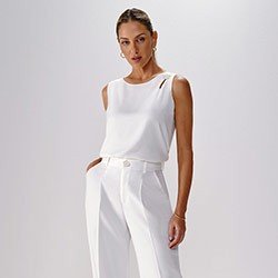regata off white botao organico lookpq