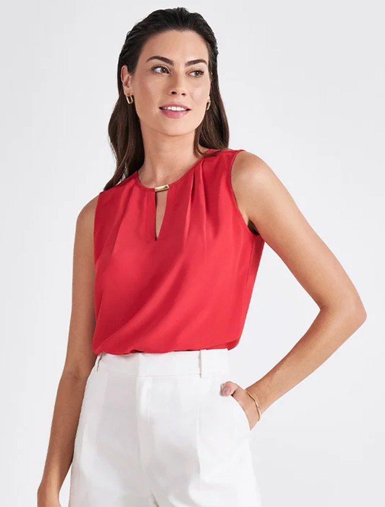 look natural com camisa amarrada calca amarelo