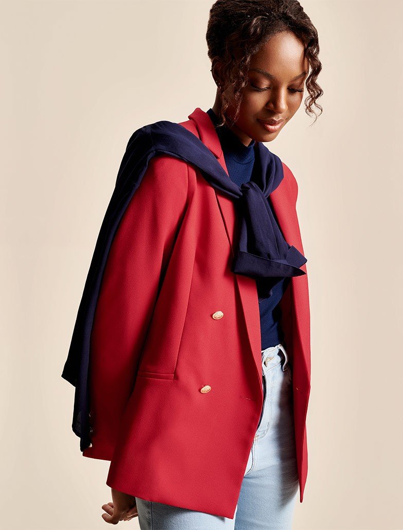blog blazer vernelho