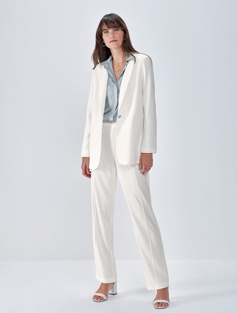 blazer off white blog