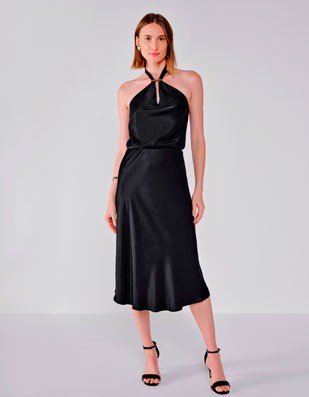 vestido preto cetim renate blog