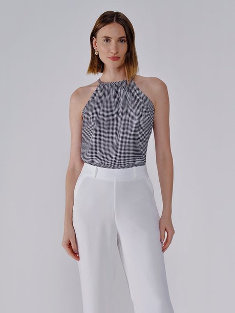 Blusa Gola Alta Pied Poule Hayla