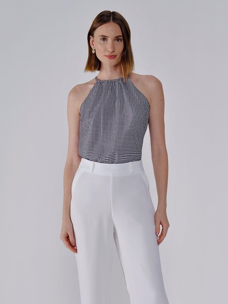 Blusa Gola Alta Pied Poule Hayla