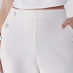 calca off white botao forrado capapq