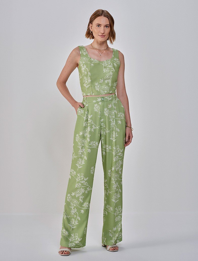verde estampado