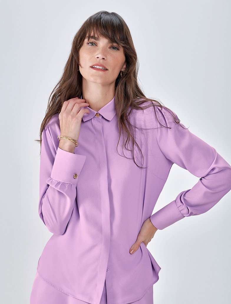 camisa lilas