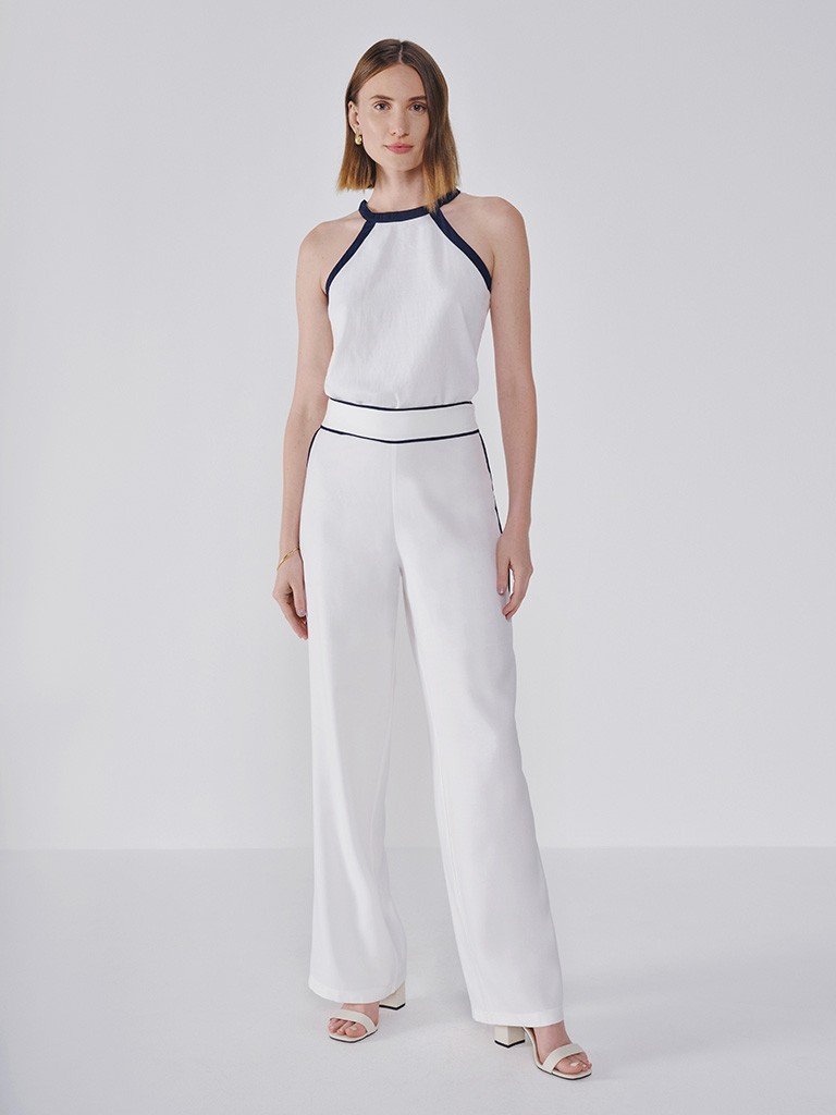 calca off white filete frente