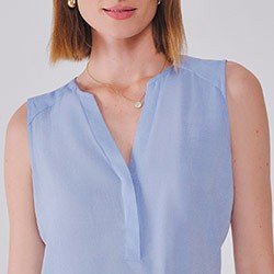 camisa decote v capa pqn