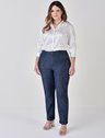 calca feminina plus size alfaiataria jeans marion look