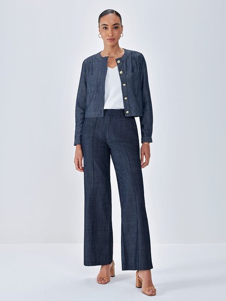 Calça Wide Leg Jeans Octavia