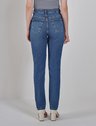 calca jeans escuro denim costas