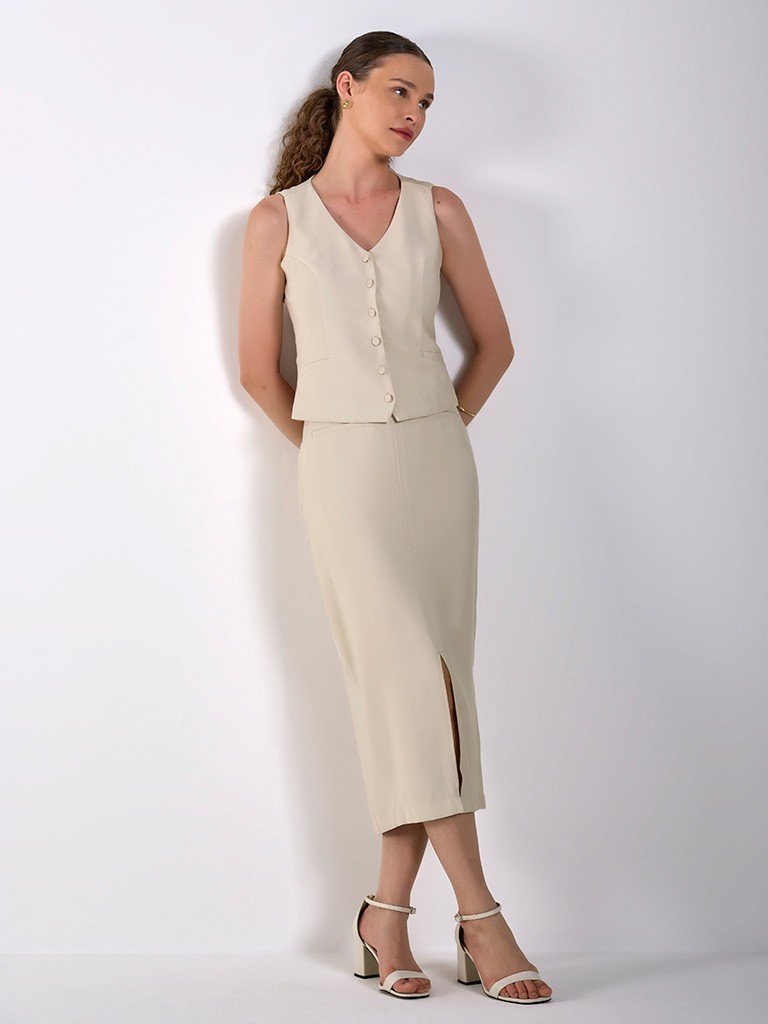 saia aveia mulher look