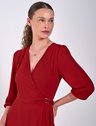vestido vermelho mulher cima