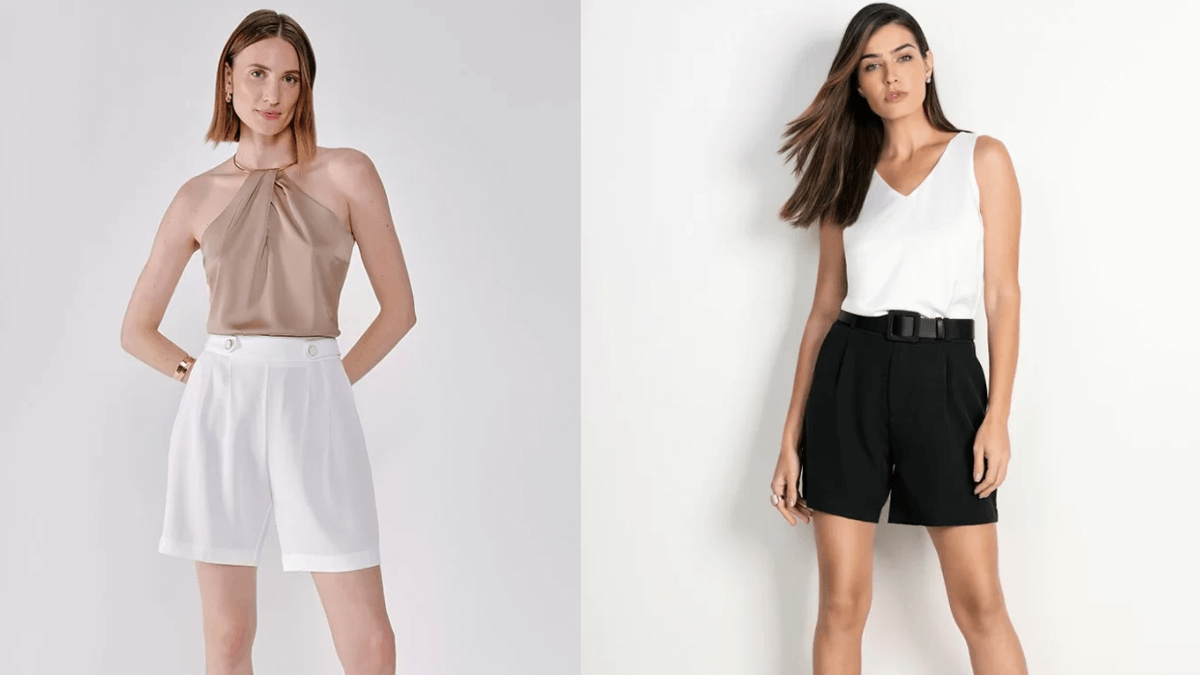 looks com short de alfaiataria 1