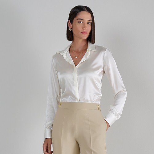camisa seda fiorela
