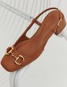 Scarpin Slingback Camel Paty