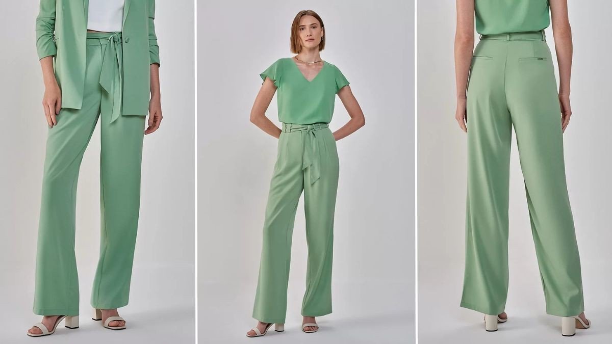Calça pantalona verde combina com que blusa: Guia completo para sair com estilo!