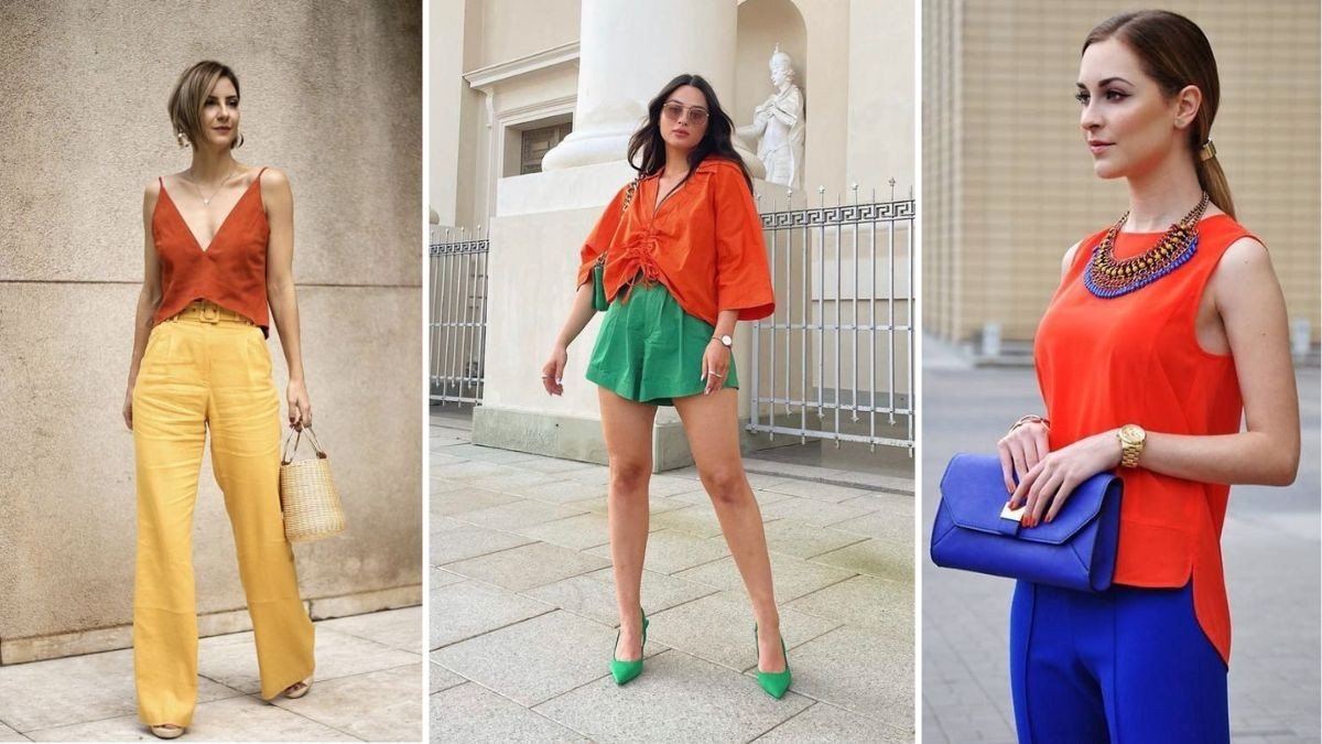 Blusa laranja combina com que cor: Harmonizando cores!
