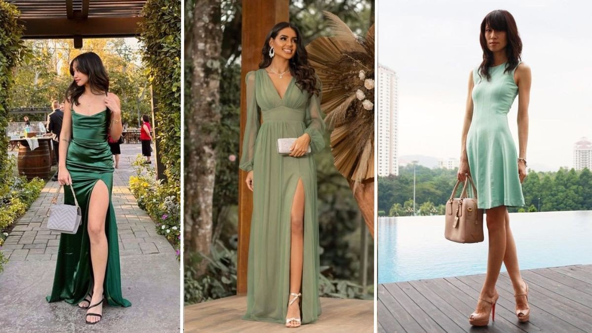 Vestido verde combina com que cor de sapato e bolsa: Harmonizando looks!